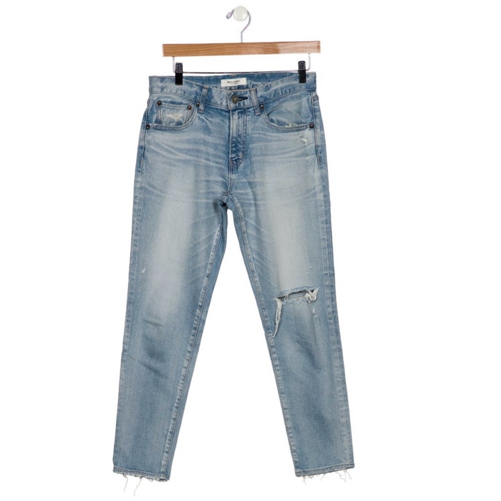 Moussy Light Blue Ankle Jeans